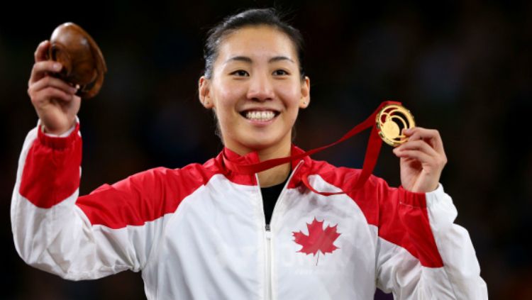 Pebulutangkis Kanada, Michelle Li, yang akan bertarung di Djarum Superliga Badminton 2019. Copyright: © INDOSPORT