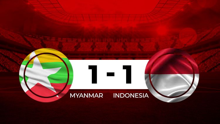 Babak pertama Myanmar vs Indonesia Copyright: © INDOSPORT