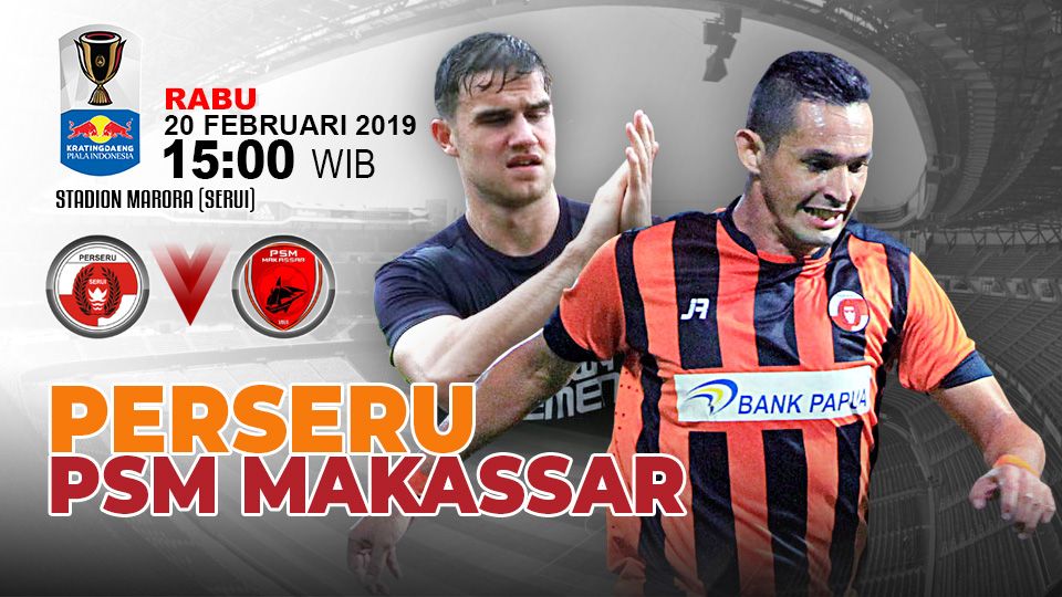 Pertandingan Perseru Serui vs PSM Makassar. Copyright: © Indosport.com