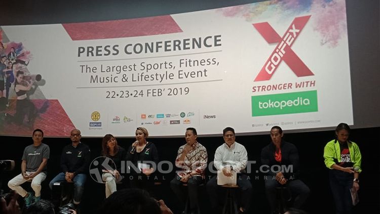 Konferensi pers acara pameran GOIFEX 2019 Copyright: &copy; Shintya Maharani/INDOSPORT