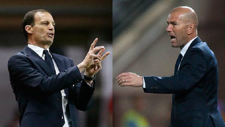 Zidane dikabarkan akan menggantikan Allegri sebagai pelatih Juventus Copyright: © Spin