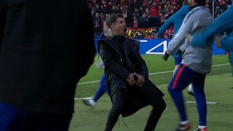 Selebrasi 'Buah Zakar' Diego Simeone Copyright: © Fox Sport