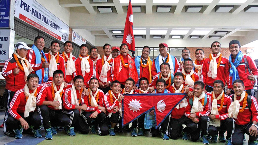 Skuat Timnas Nepal U-16. Copyright: © thehimalayantimes.com