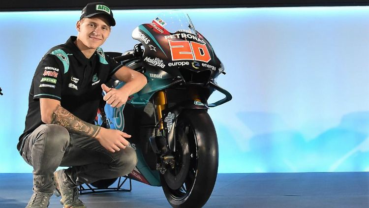 Pembalap Yamaha, Fabio Quartararo sukses menjadi yang tercepat pada sesi latihan bebas pertama MotoGP Jerman 2019. Copyright: © motogp.com