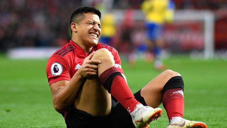 Alexis Sanchez, bintang Man United ini dikabarkan mendapatkan cedera dari ajang Copa America 2019. Copyright: © Getty Images