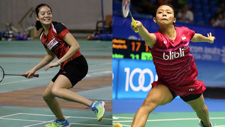 Pasangan ganda putri Indonesia, Della Destria dan Tania Oktaviani Kusumah. Copyright: © INDOSPORT