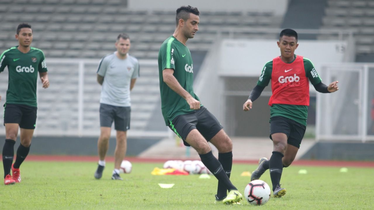 Bek Persebaya Surabaya, Otavio Dutra, saat mengikuti pemusatan latihan Timnas Indonesia akhir Agustus lalu. Copyright: © PSSI/Naufal Laudza Hidayat