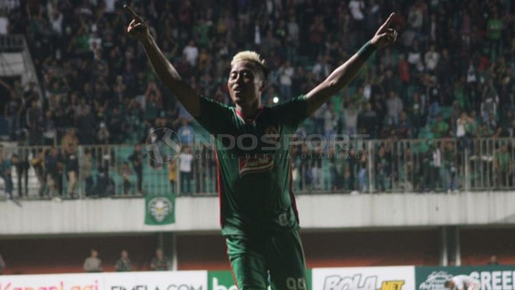 Pemain PSS Sleman, Kushedya Hari Yudo, angkat bicara soal laga pembuka kompetisi sepak bola Shopee Liga 1 2019. Ronald Seger/INDOSPORT. Copyright: © Ronald Seger/INDOSPORT