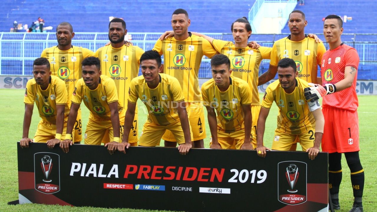 Skuat Barito putera di Liga 1 2019. Gavin Kwan Adsit, Samsul Arif, dan Andri Ibo kini merapat ke Persis Solo untuk Liga 1 2022. Copyright: © Ian Setiawan/Indosport.com