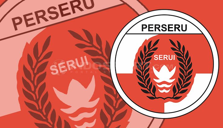 Logo Perseru Serui. Copyright: © INDOSPORT/Yooan Rizky Syahputra