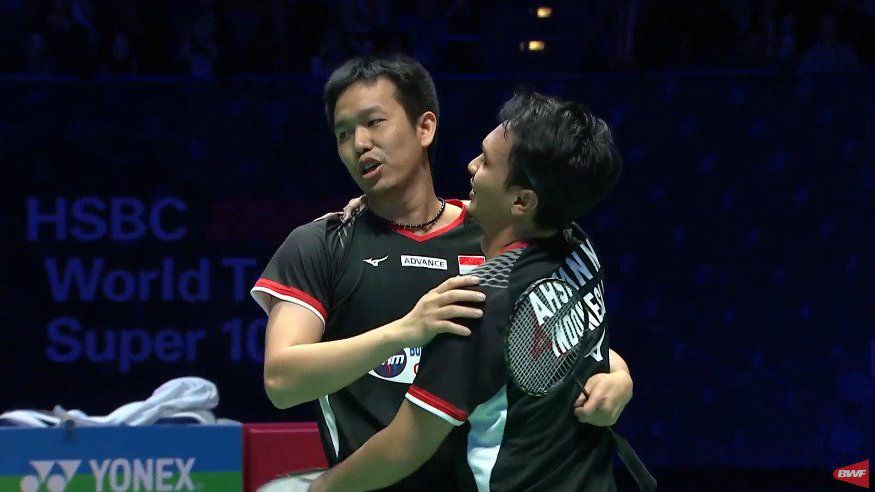 Ganda putra Indonesia, Mohammad Ahsan/Hendra Setiawan, akan berlaga di All England 2020. Copyright: © BWF