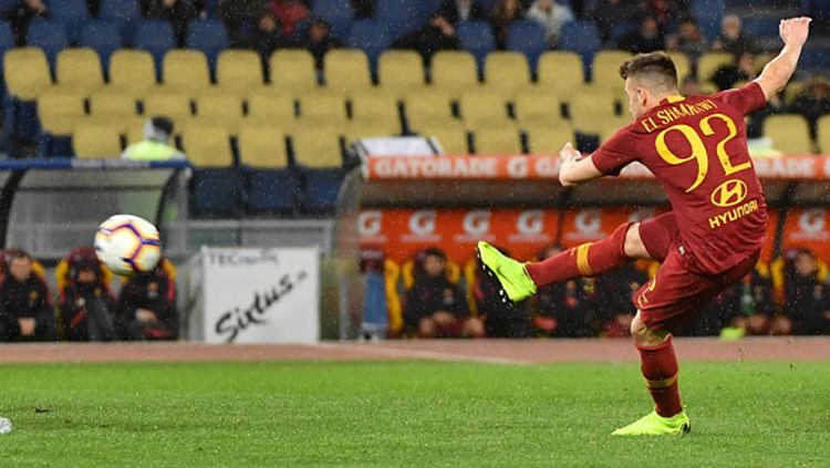 Stephan El Saarawy mencetak gol bagi AS Roma. Copyright: © Getty Images
