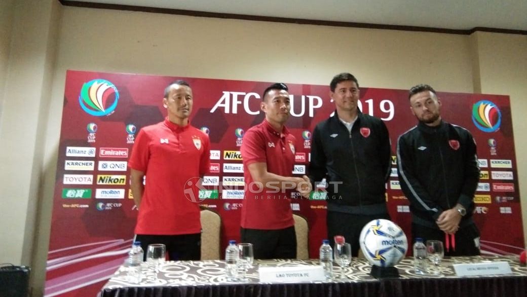 Konfrensi pers jelang laga PSM Makassar vs Lao Toyota FC. Copyright: © Zainal Hasan/Indosport.com