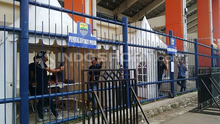 Situasi Si Jalak Harupat, lokasi laga Persib Bandung vs Madura United dalam lanjutan pekan kelima Shopee Liga 1 2019. Copyright: © Arif Rahman/INDOSPORT