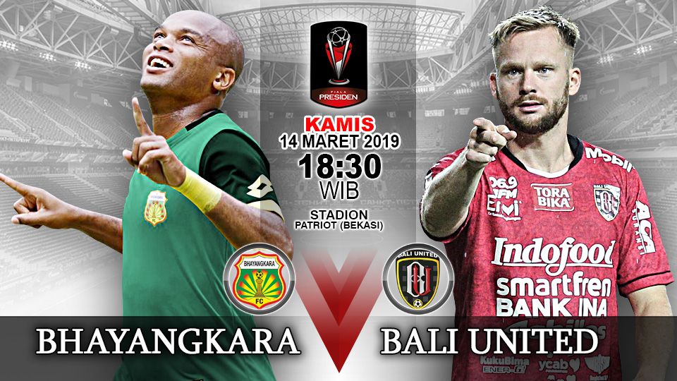 Pertandingan Bhayangkara FC vs Bali United. Copyright: © Indosport.com
