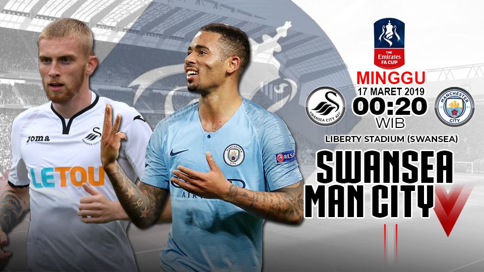 Susunan Pemain Perempatfinal Piala FA Swansea Vs Manchester City ...