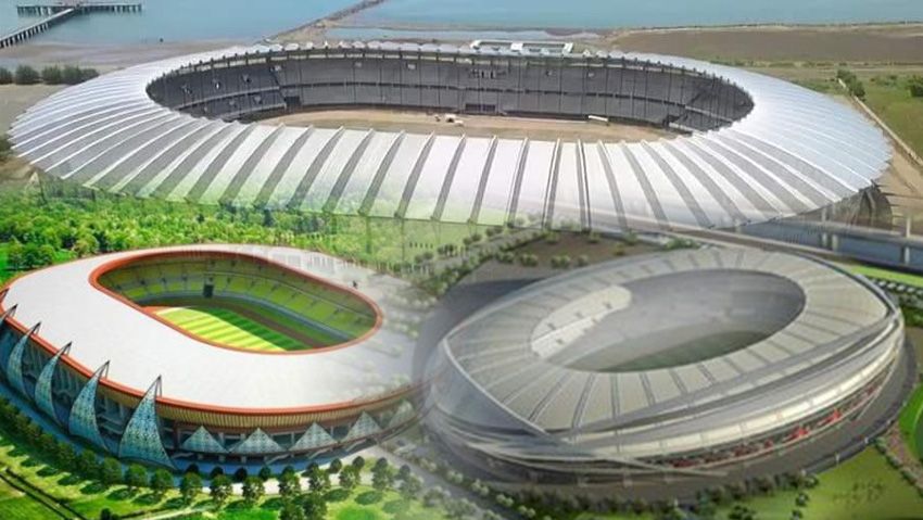 3 Stadion Indonesia berkelas internasional yang bisa digunakan di Tahun 2020-an. Copyright: © Indosport.com