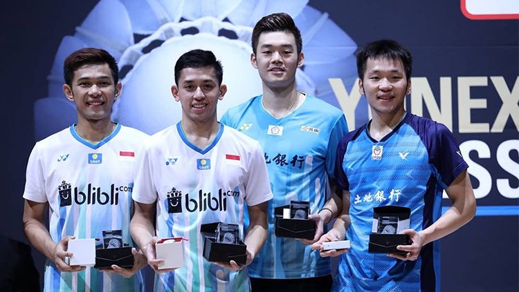 Pasangan Ganda Putra, Fajar Alfian/Muhammad Rian Ardianto sukses menjadi juara Swiss Open 2019 Copyright: © PBSI