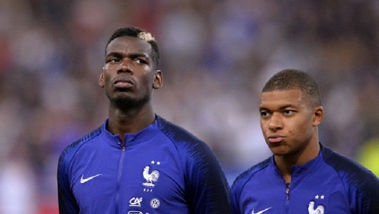 Dua penggawa Timnas Prancis, Paul Pogba dan Kylian Mbappe. Copyright: © Soccer Laduma