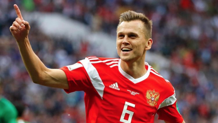 Gelandang Timnas Rusia, Denis Cheryshev Copyright: © Laurence Griffiths/Getty Images