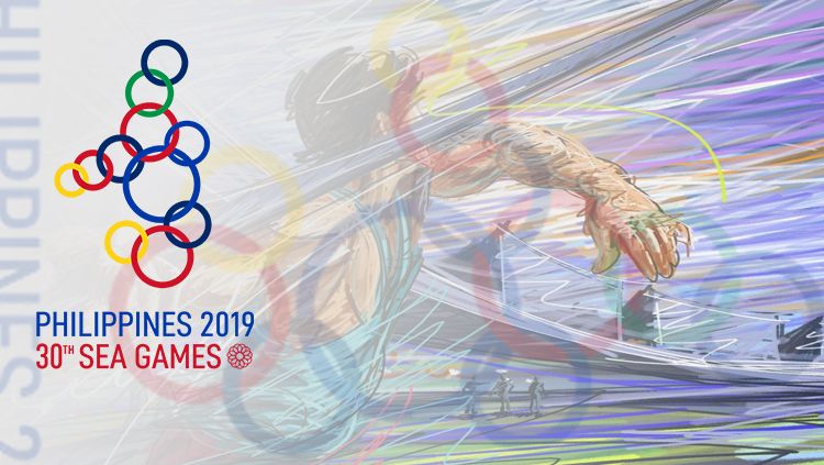 Logo SEA Games 2019 yang akan berlangsung di Manila, Filipina. Copyright: © INDOSPORT