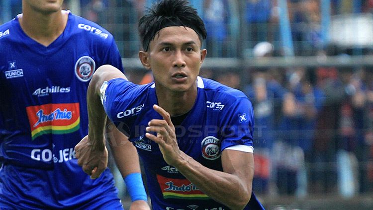 Johan Ahmad Farizi, bek kiri Arema FC Copyright: © Ian Setiawan/INDOSPORT