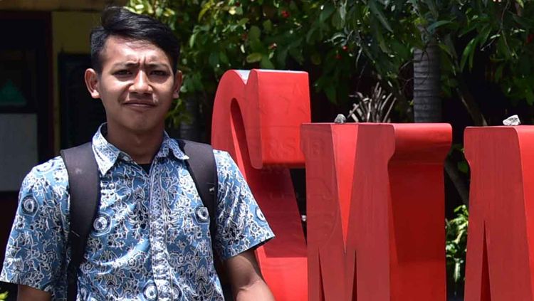 Gelandang muda Persib, Beckham Putra Nugraha bersekolah di SMAN 22 Bandung. Copyright: &copy; PERSIB.co.id/M.Jatnika Sadili