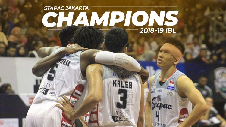 Stapac Jakarta juara Indonesia Basket League (IBL). Copyright: © Eli Suhaeli/INDOSPORT
