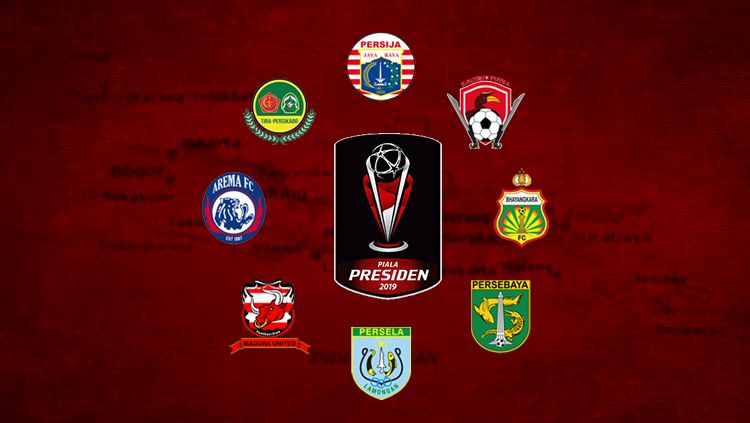 Tim delapan besar Piala Presiden 2019 Copyright: © INDOSPORT