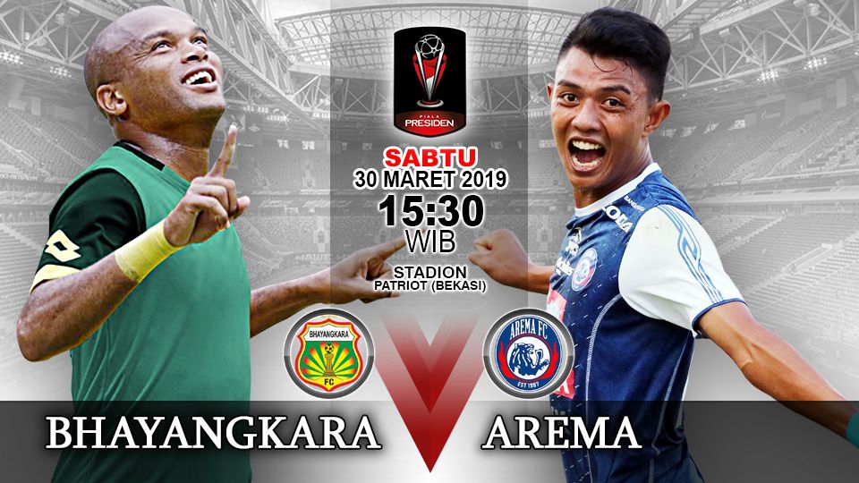 Pertandingan Bhayangkara FC vs Arema FC. Copyright: © Indosport.com
