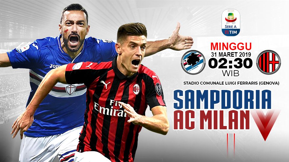 Pertandingan Sampdoria vs AC Milan. Copyright: © Soicaumienbac.cc