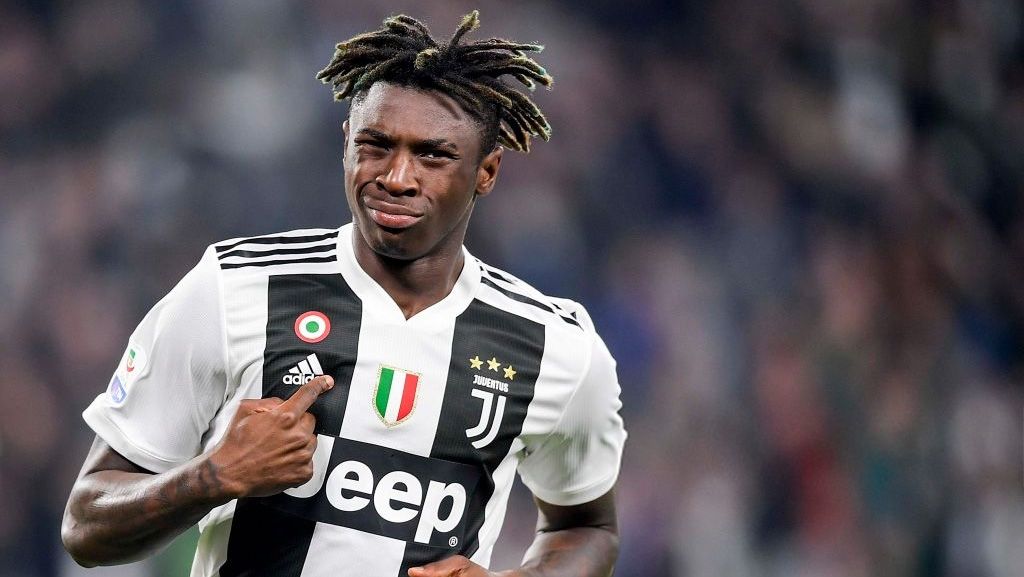 Moise Kean pemain (Juventus) saat melawan Empoli di liga Serie A Italia. Copyright: © Daniele Badolato - Juventus FC/Juventus FC via Getty Images