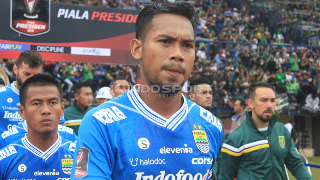 Saepulloh Maulana, pemain Persib Bandung. Copyright: © Arif Rahman/Indosport.com