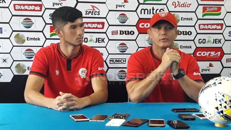 Preskon Arema FC vs Kalteng Putra di Piala Presiden 2019. Copyright: © Ian Setiawan/INDOSPORT