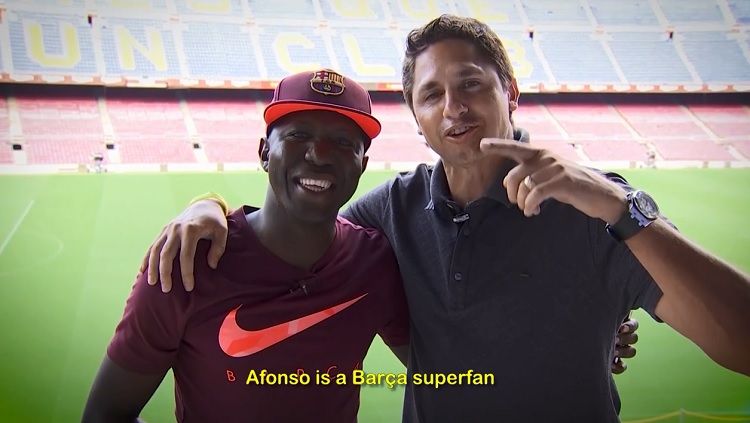 Alfonso Passagem fan fanatik Barcelona. Copyright: &copy; Barcelona