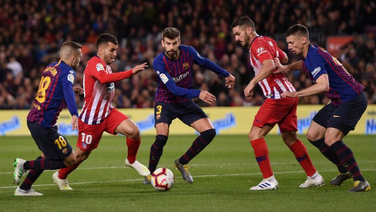 Barcelona akan berhadapan dengan Atletico Madrid di babak Semifinal Piala Super Spanyol 2019/20. Copyright: © Alex Caparros/Getty Images