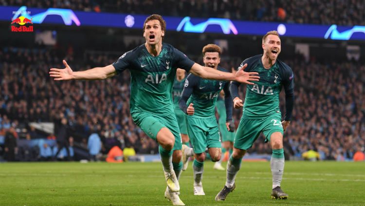 Kenangan buruk melawan Tottenham Hotspur pada musim 2018/19 jadi motivasi bagi Manchester City hadapi sisa Liga Champions 2019/20. Copyright: © Laurence Griffiths/Getty Images