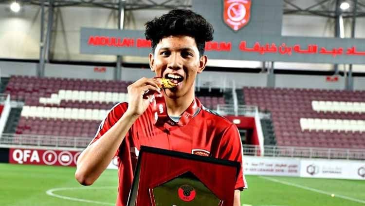 Tak hanya Egy Maulana Vikri yang melesakkan gol perdana untuk FK Senica, pemain berdarah Aceh, Khuwailid Mustafa, juga membukukan gol debutnya. Copyright: © Facebook/Khuwailid Mustafa Ibrahim