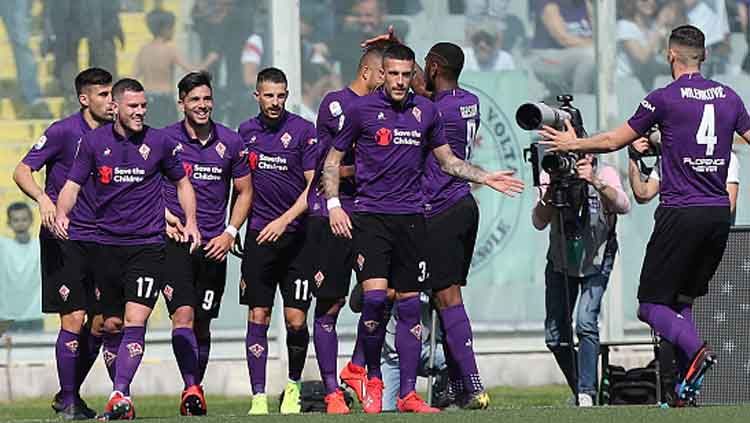 Selebrasi para pemain Fiorentina saat meraih kemenangan pada beberapa pekan lalu.jpg Copyright: © Gabriele Maltinti/GETTYIMAGES