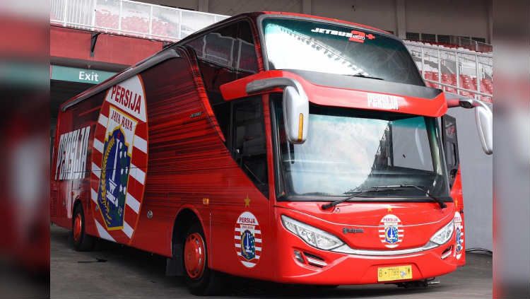 Penampakan bus baru milik Persija Jakarta. Copyright: © Twitter.com/persijajkt