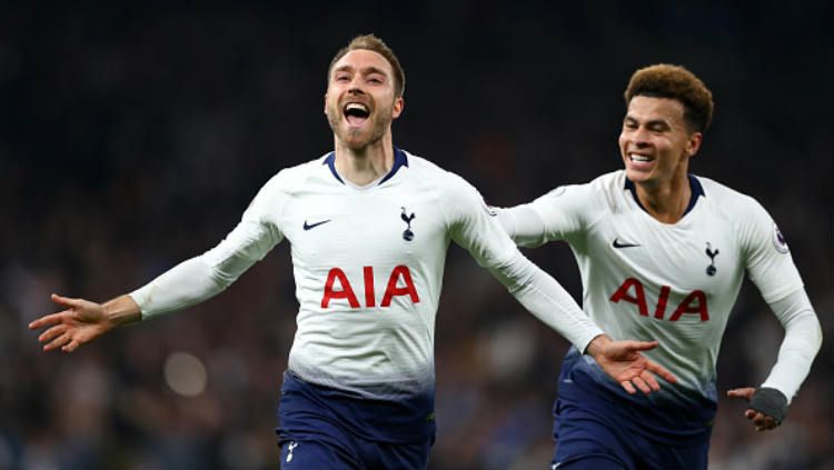 2 gelandang serang Tottenham Hotspur, Christian Eriksen (kiri) dan Dele Alli Copyright: © Clive Rose/Getty Images