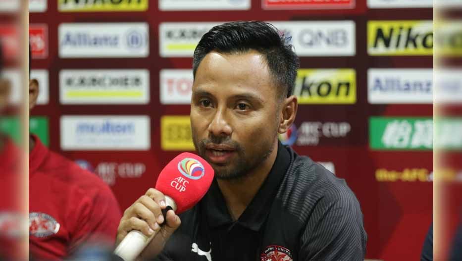 Pelatih Home United, Noh Rahman pada jumpa pers jelang AFC Cup melawan PSM Makassar di Hotel Lor-in Sentul, Senin (29/04/2019). Foto: Media AFC Copyright: © Media AFC