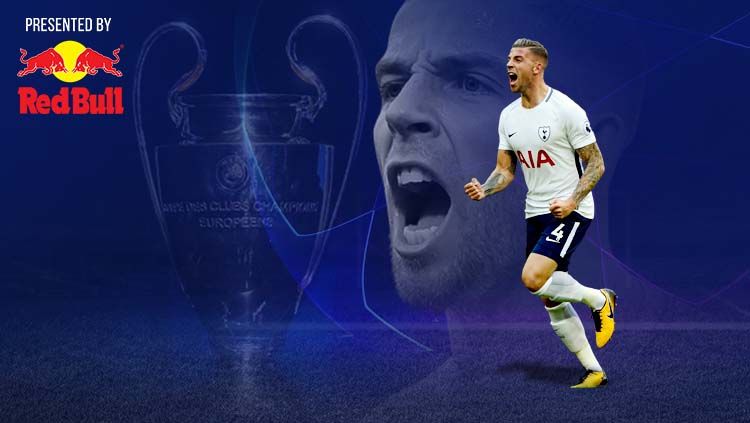 Aksi selebrasi bek Tottenham Hotspur, Toby Alderweireld. Copyright: © Eli Suhaeli/INDOSPORT