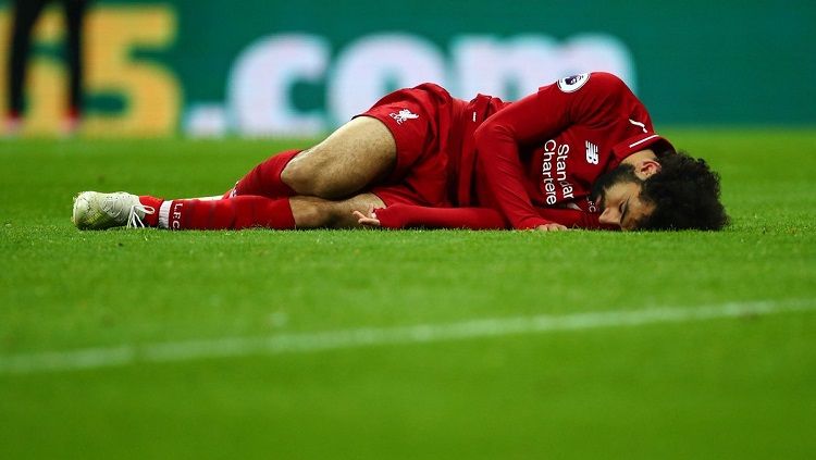 Pemain Liverpool, Mohamed Salah, terancam tidak bisa tampil melawan Crystal Palace setelah dipastikan absen membela Timnas Mesir di jeda internasional. Copyright: © Twitter @tvt_news