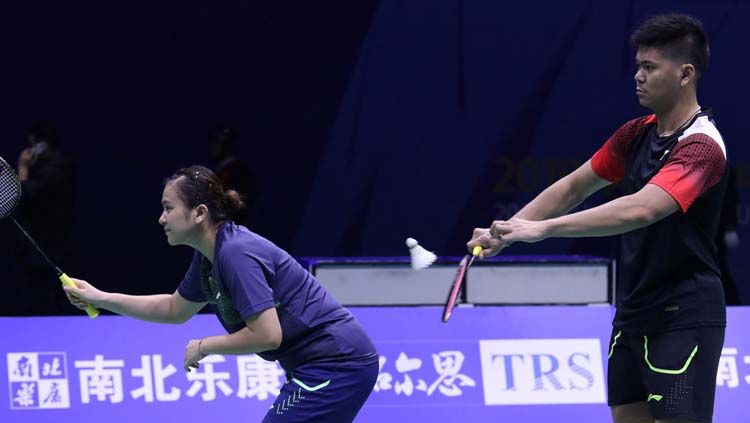 Ganda campuran Praveen Jordan/Melati Daeva Oktavianti dalam aksinya di ajang New Zealand Open 2019 Copyright: © badmintonindonesia.org