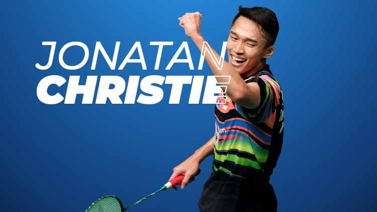Jonathan Christie berhasil memenangkan turnamen bulutangkis Australia Open 2019 setelah mengalahkan sesama wakil Indonesia, Anthony Sinisuka Ginting. Copyright: © Eli Suhaeli/INDOSPORT