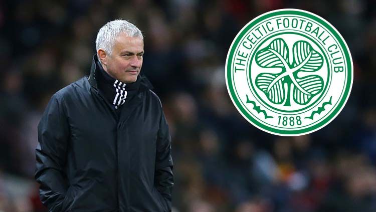 Jose Mourinho diminati agar bisa menjadi pelatih Glasgow Celtic. Copyright: © Barrington Coombs/GettyImages/Wikipedia