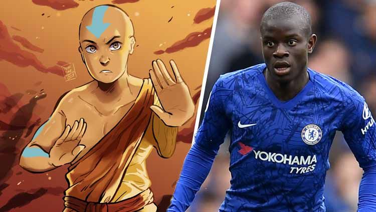 Avatar Aang dan Ngolo Kante. Justin Setterfield/Getty Images Copyright: © Justin Setterfield/Getty Images/ArtStation