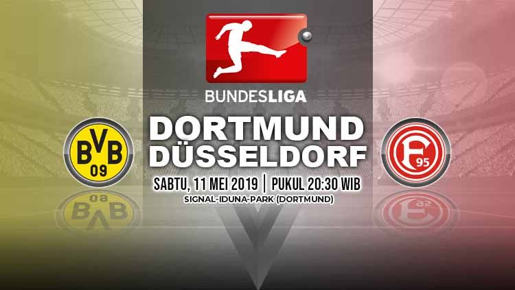 Pertandingan Borussia Dortmund vs Fortuna Dusseldorf. Grafis: Tim/Indosport.com Copyright: © Grafis: Tim/Indosport.com