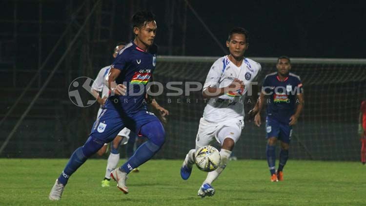 Suasana pertandingan uji coba PSIS vs Arema FC. Copyright: © Ronald Seger Prabowo/INDOSPORT.